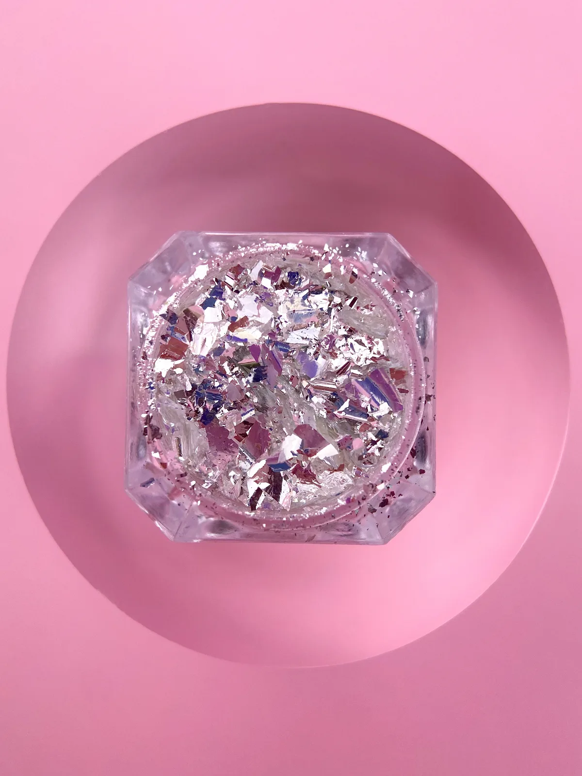 Комплект сухих блискіток для нігтів LUNA Broken Glass, 6 шт
