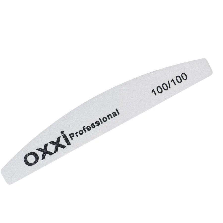 Пилочка для ногтей Oxxi Professional 100/100, полукруг