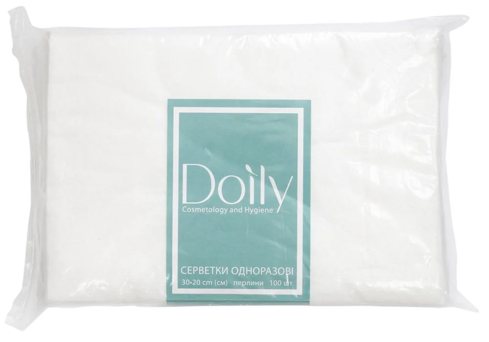 Полотенца одноразовые Doily 30/20 пачка (жемчужины), 100 шт