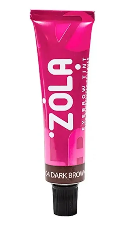 Фарба для брів ZOLA із колагеном Eyebrow Tint With Collagen Dark Brown, 15ml