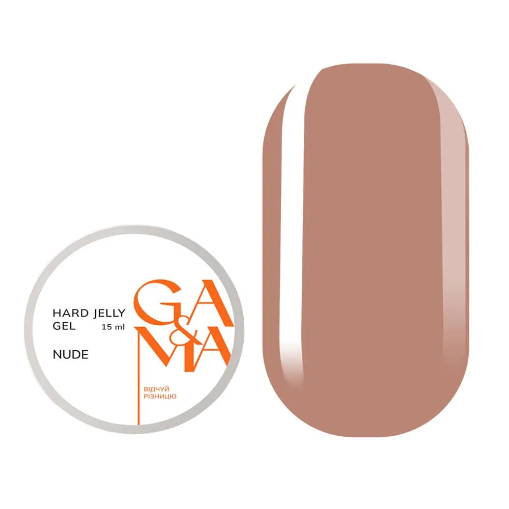 Гель-желе GÉMELY ex GA&MA Hard Jelly gel, nude, 15 мл