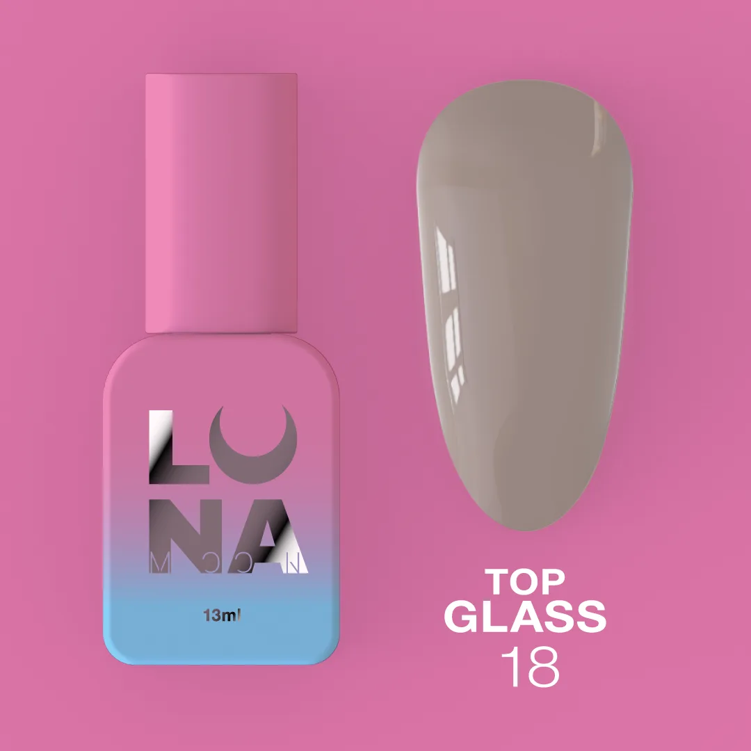 Топ для гель-лаку LUNA Glass №18, 13 мл