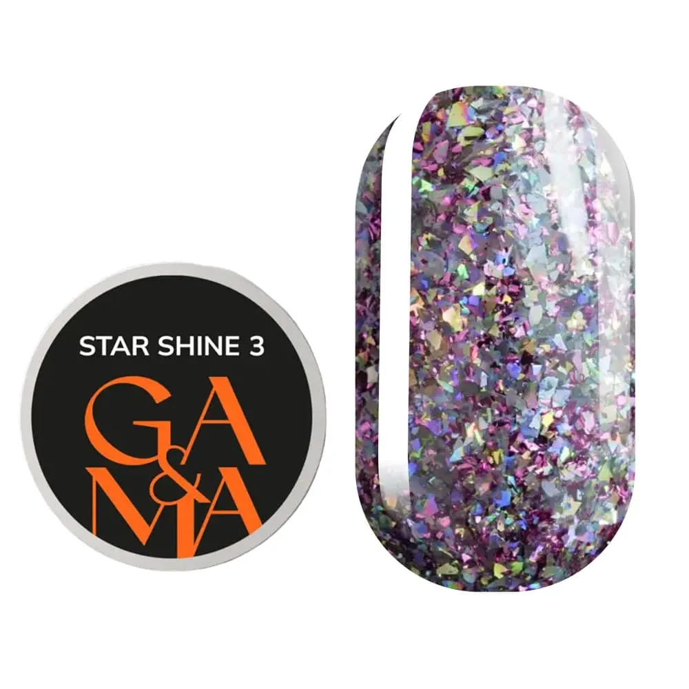 Гель-лак GÉMELY ex GA&MA Star Shine №3, 5 г