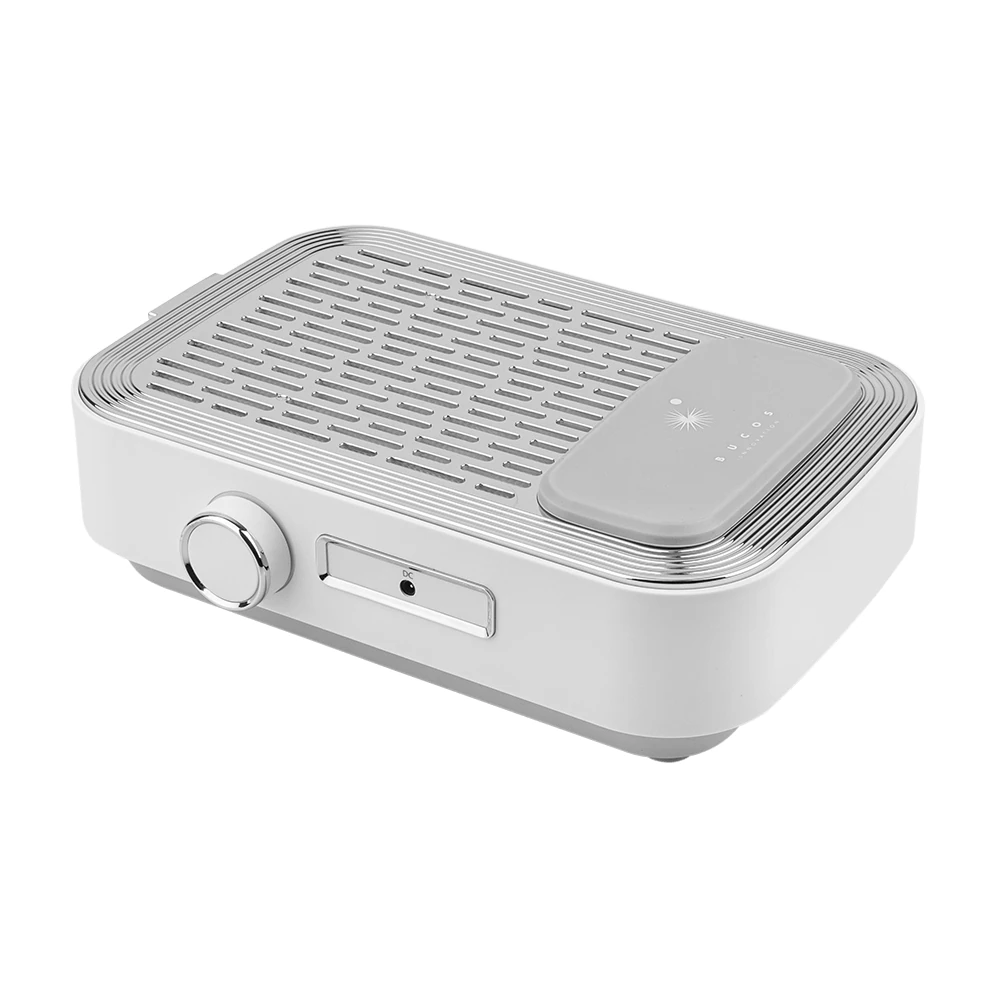 Витяжка для манікюру BUCOS CYCLONE V3-B на 100W з фільтром НЕРА, з акумулятором, біла