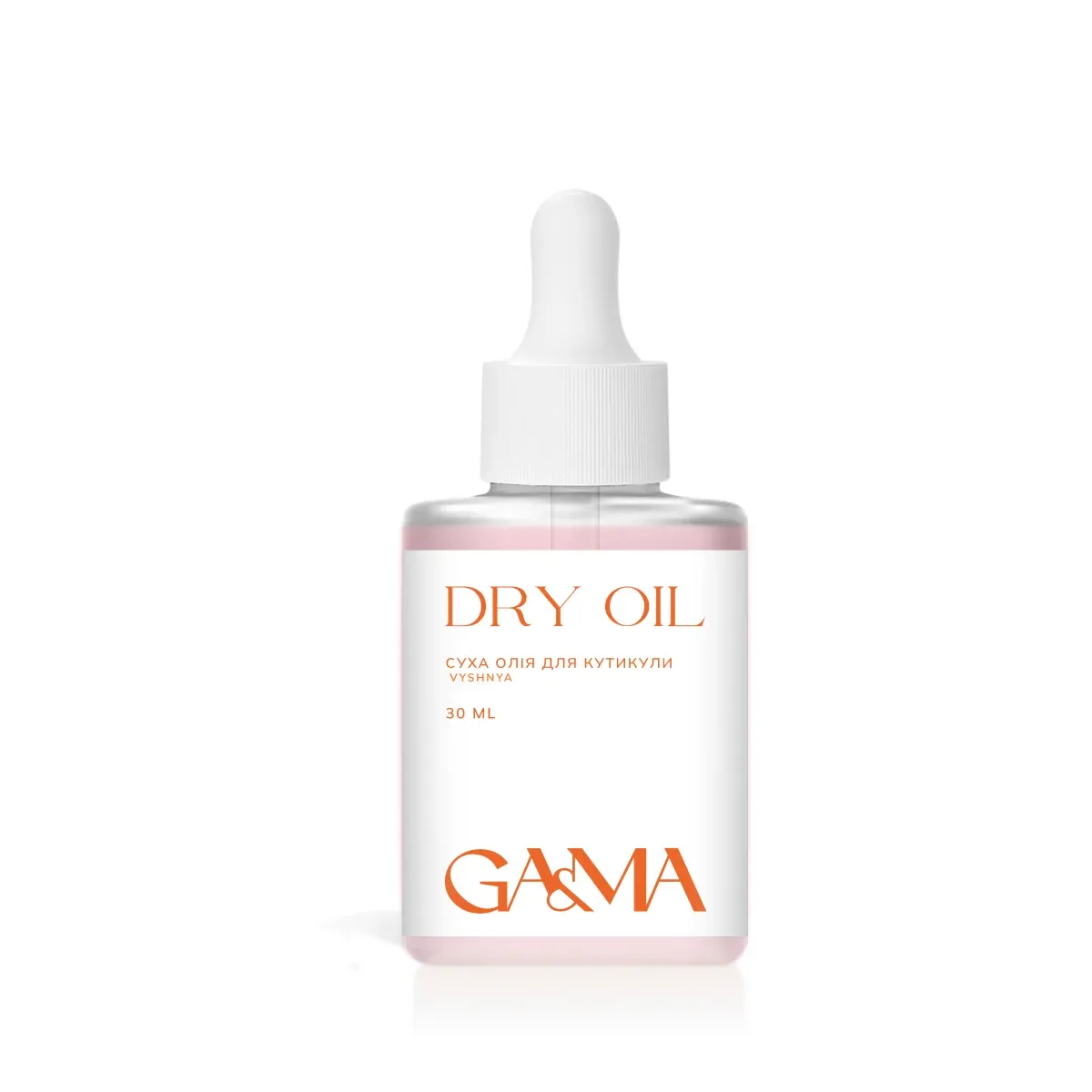 Олія суха для кутикули GÉMELY ex GA&MA Dry oil, вишня, 30 мл