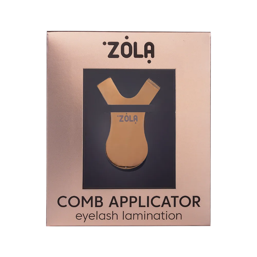 ZOLA Аплікатор-гребінь металевий - золотий Comb Applicator