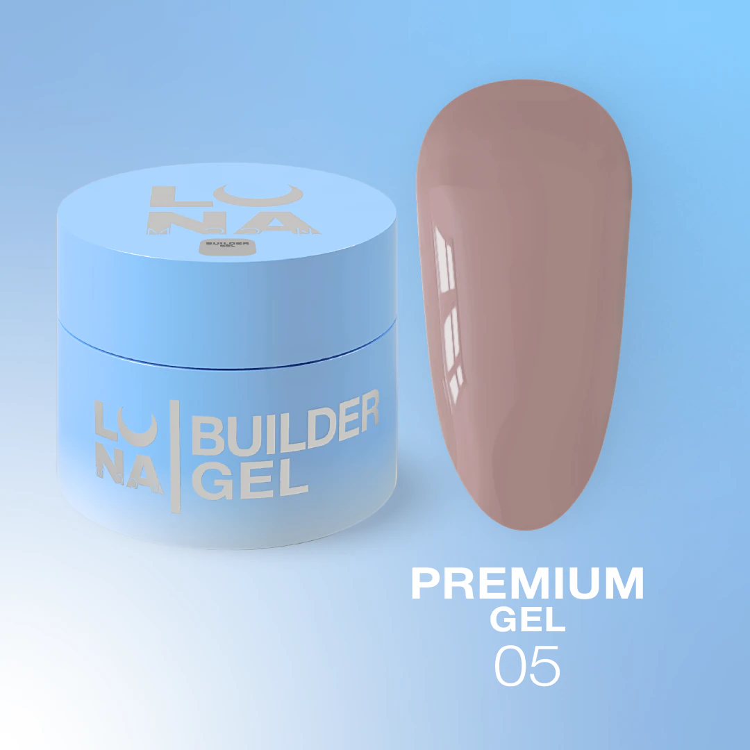 Камуфлюючий гель LUNA Premium gel 5, карамель, 15 мл