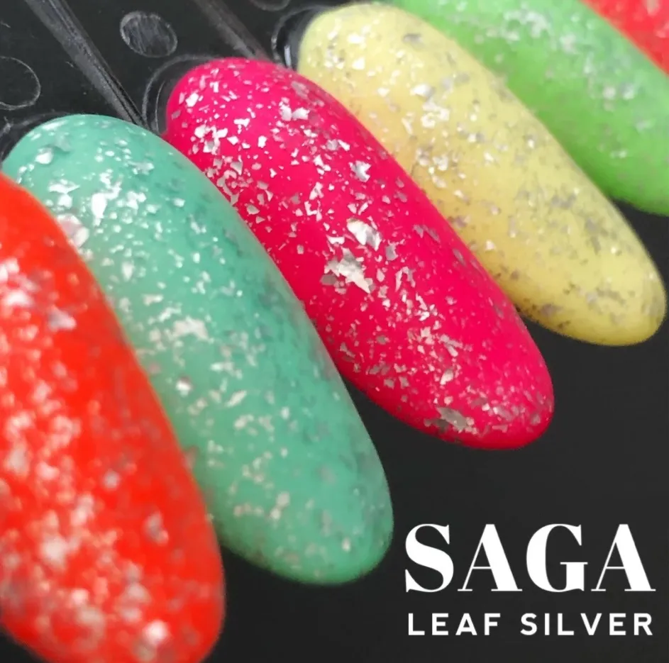 Топ Saga Professional LEAF SILVER без липкого слоя, 8 мл