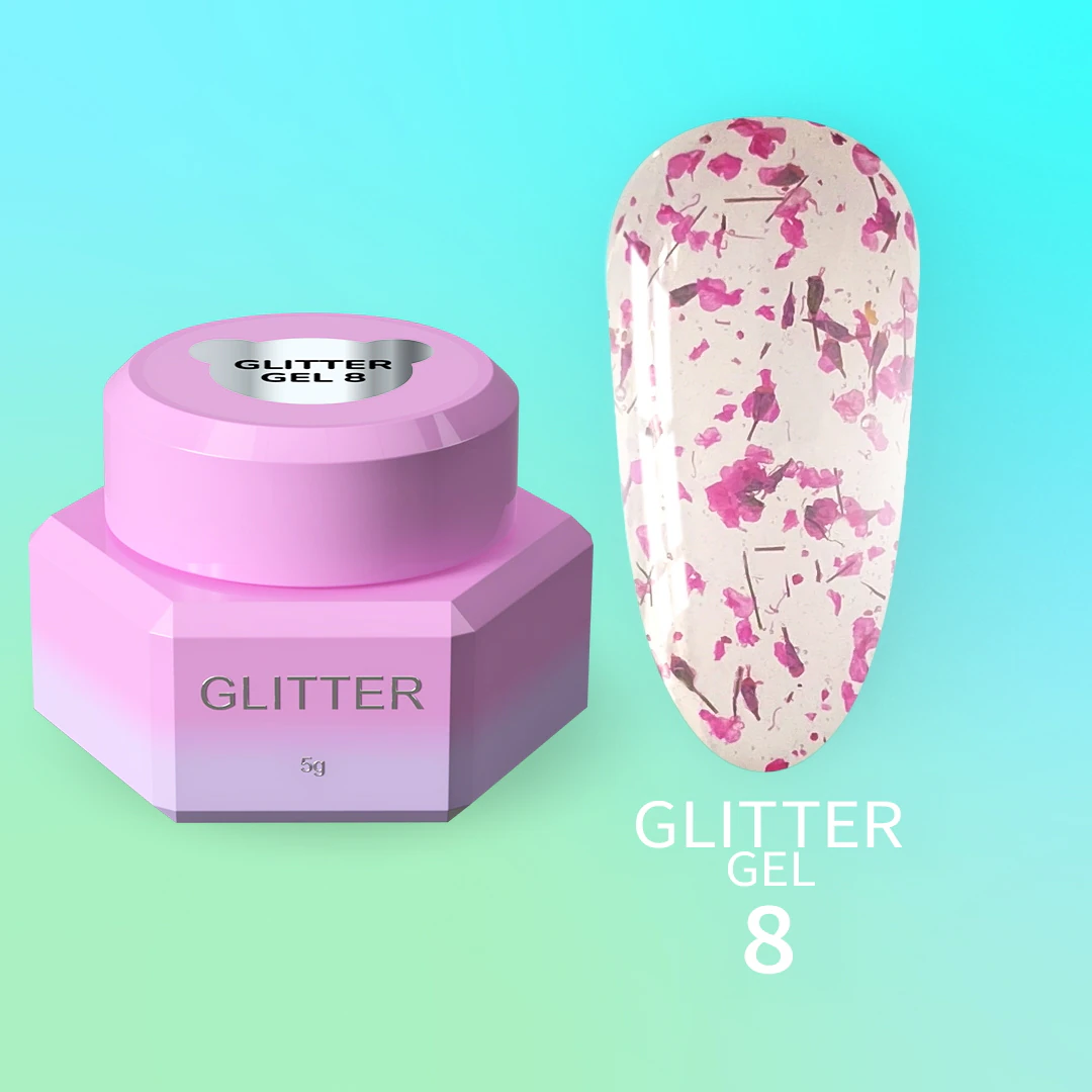 Блискітки для нігтів You Are Cute Glitter Gel №08, 5 мл
