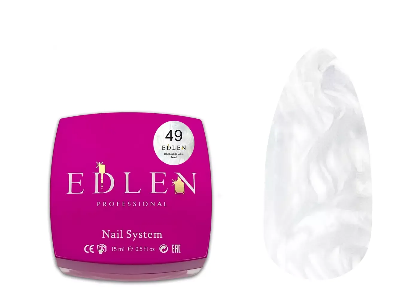 Edlen Builder Gel Pearl №49, 30 мл