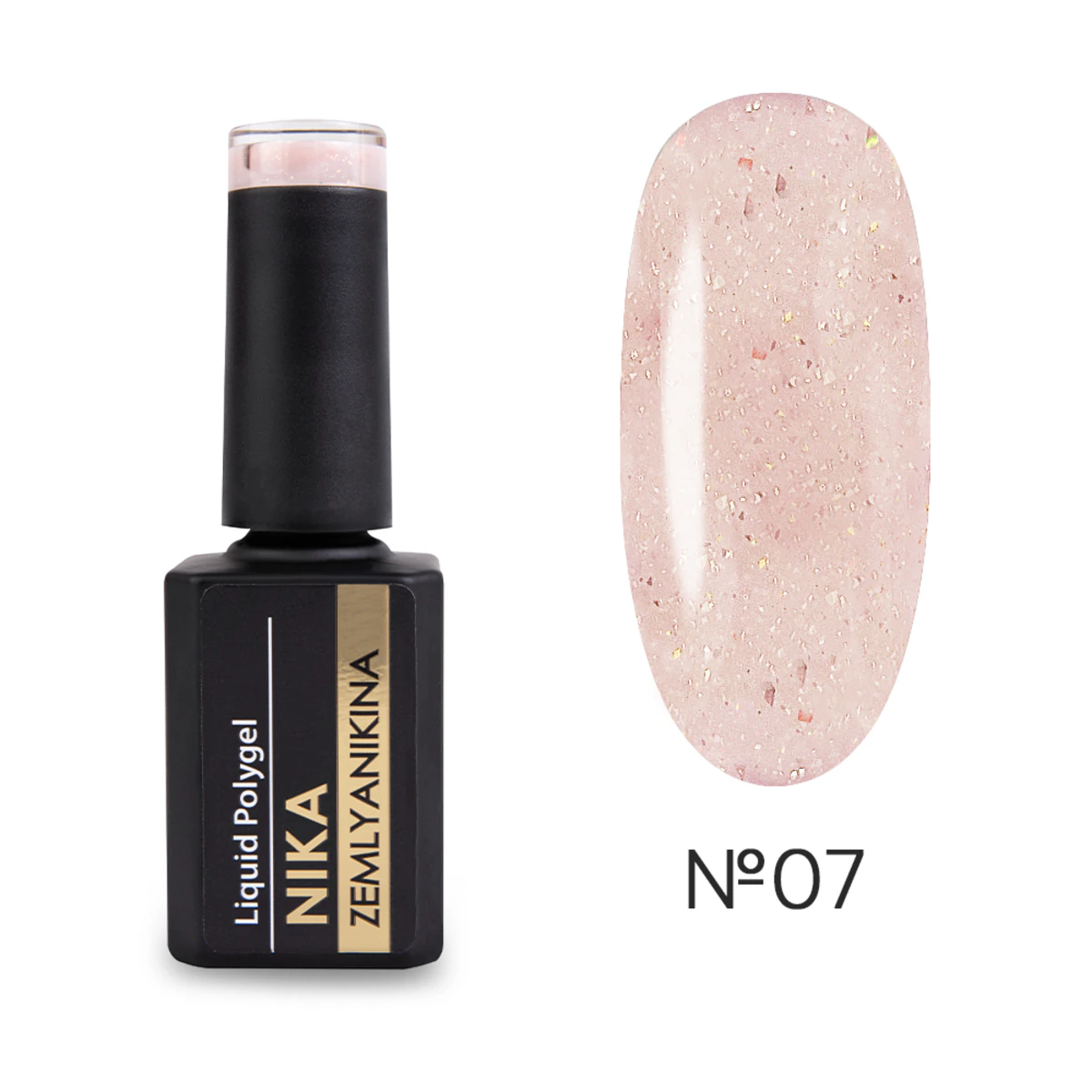 Рідкий акригель Liquid Polygel Nika Zemlyanikina №07, 15 мл