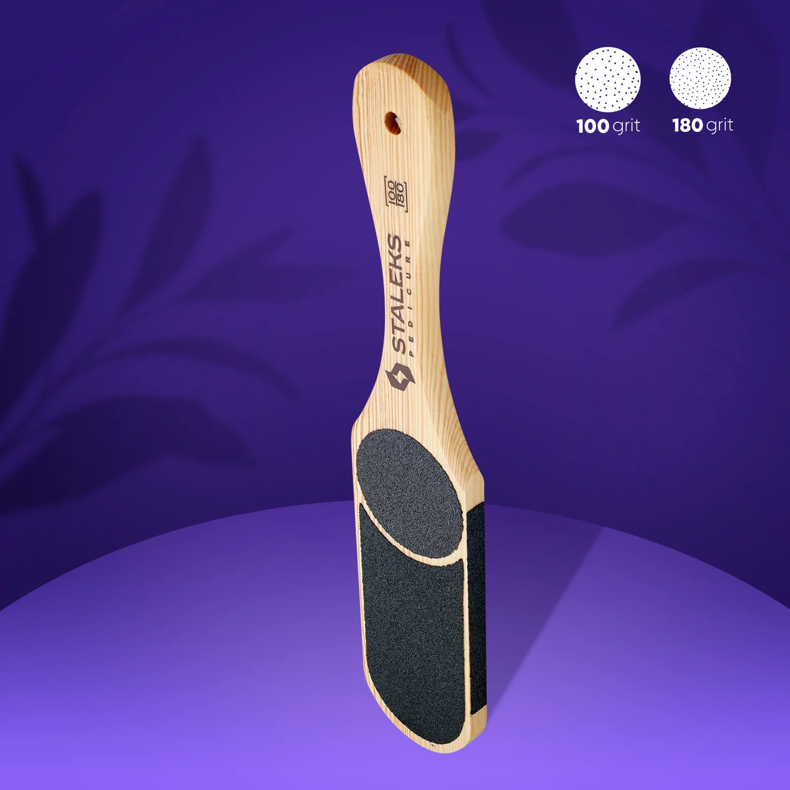 Тертка для педикюру, Staleks Beauty&Care 10/3, дерево, 80/120