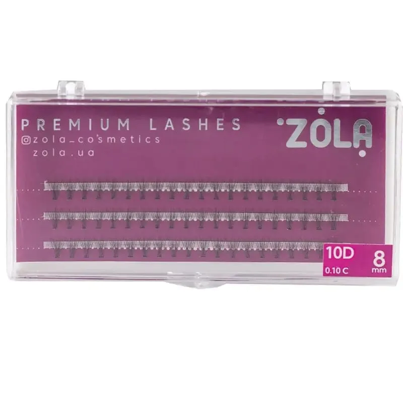 Вії-пучки ZOLA 10D (8mm)