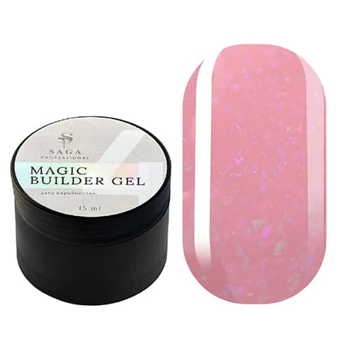 Гель SAGA Professional Builder Gel Magic 4, 15 мл