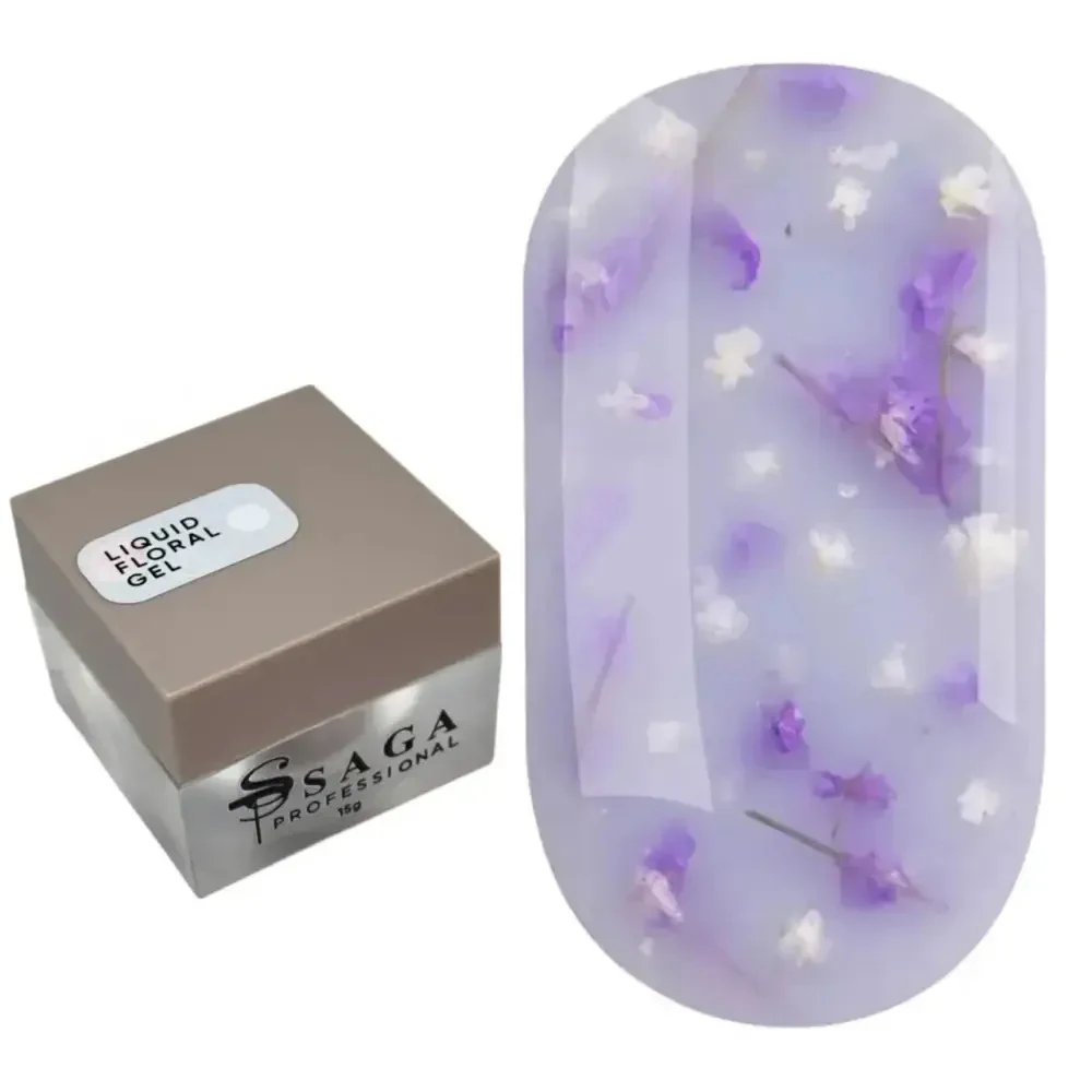 Гель для нарощування Saga Professional LIQUID FLORAL GEL №07, 15 мл