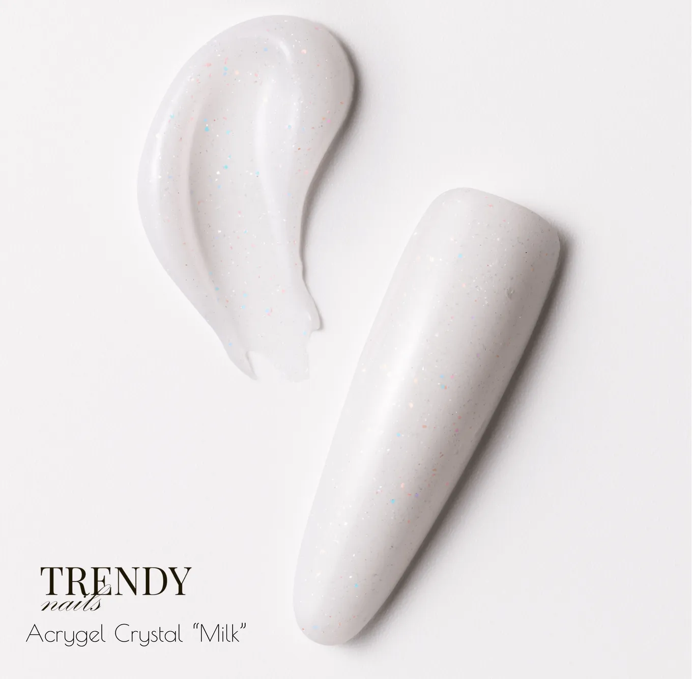 Акригель Trendy Nails Crystal Milk, 15 г