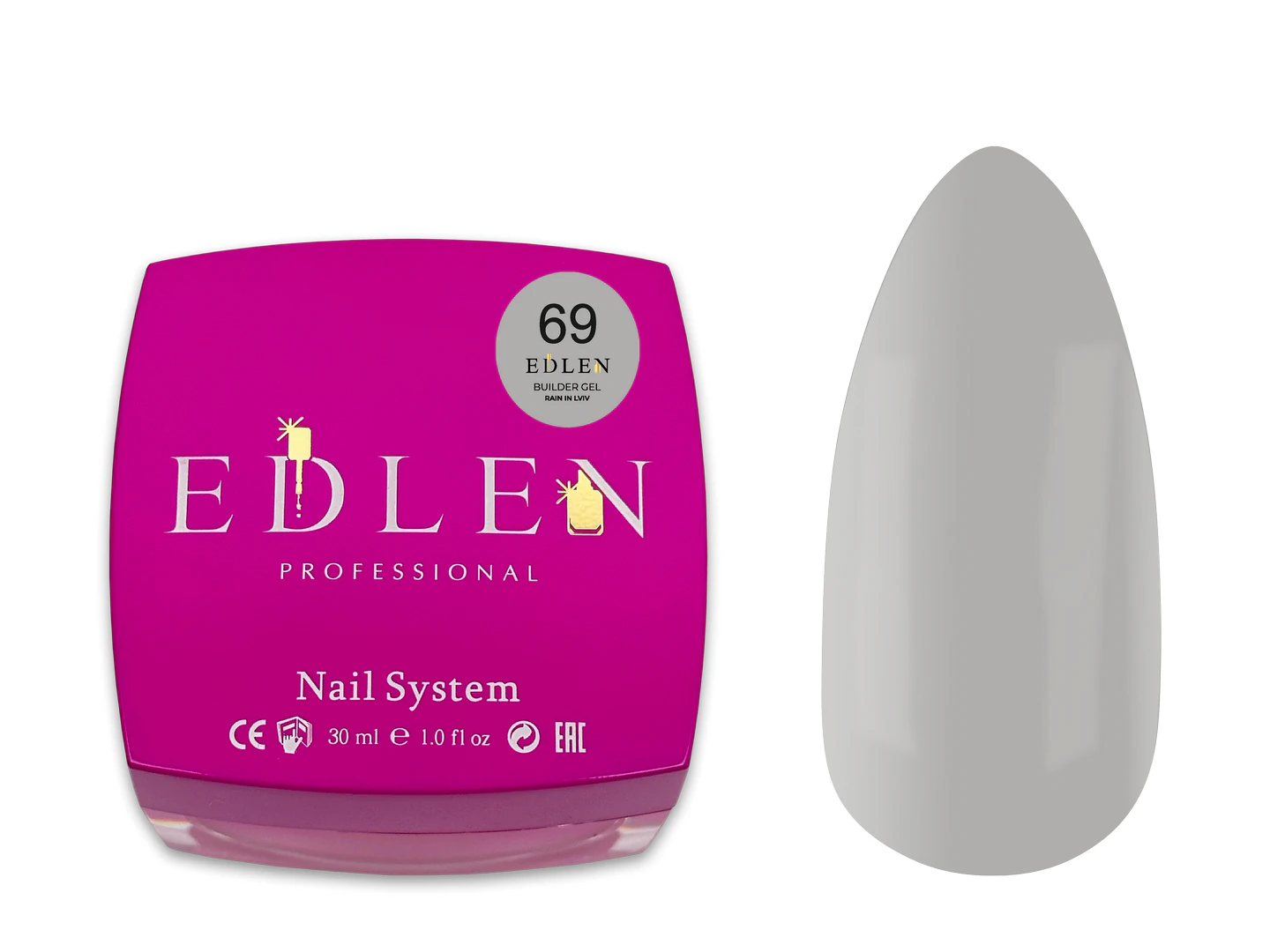 Edlen Builder Gel Lviv №69, 30 мл (Rain in Lviv)