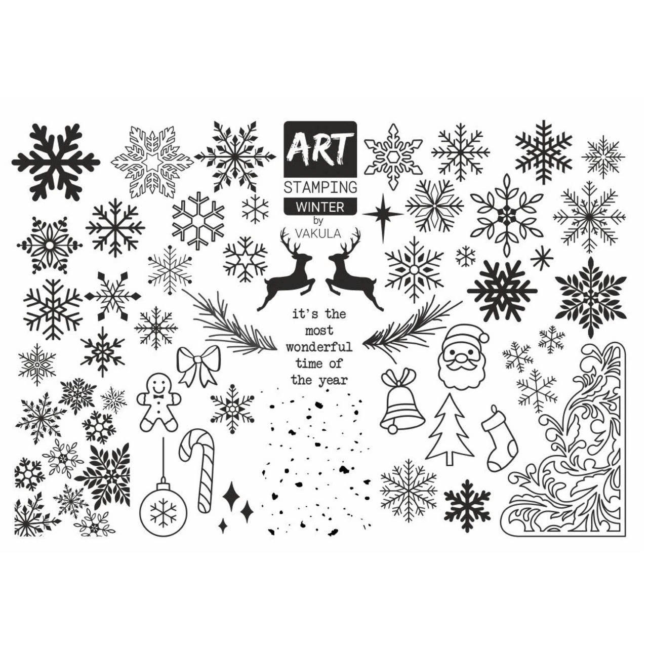 Пластина для стемпінгу Art Stamping (Новорічна)