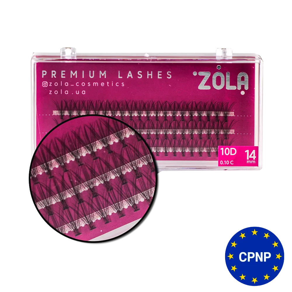 Ресницы-пучки ZOLA 10D (14mm)