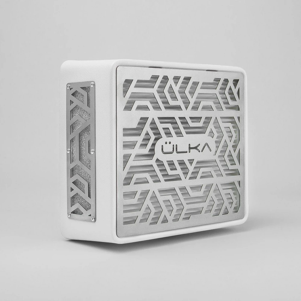 Переносна витяжка для манікюру та педикюру з фільтром Ulka Premium, біла