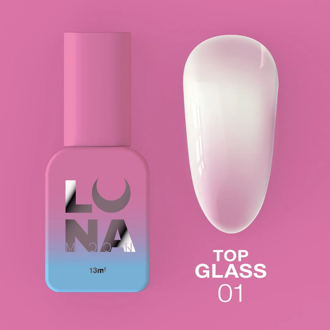 Топ для гель-лаку LUNA Glass №1, 13 мл