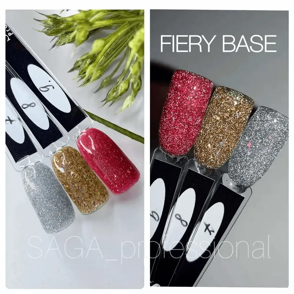 База Saga Professional Fiery Base №8 светоотражающая, 8 мл