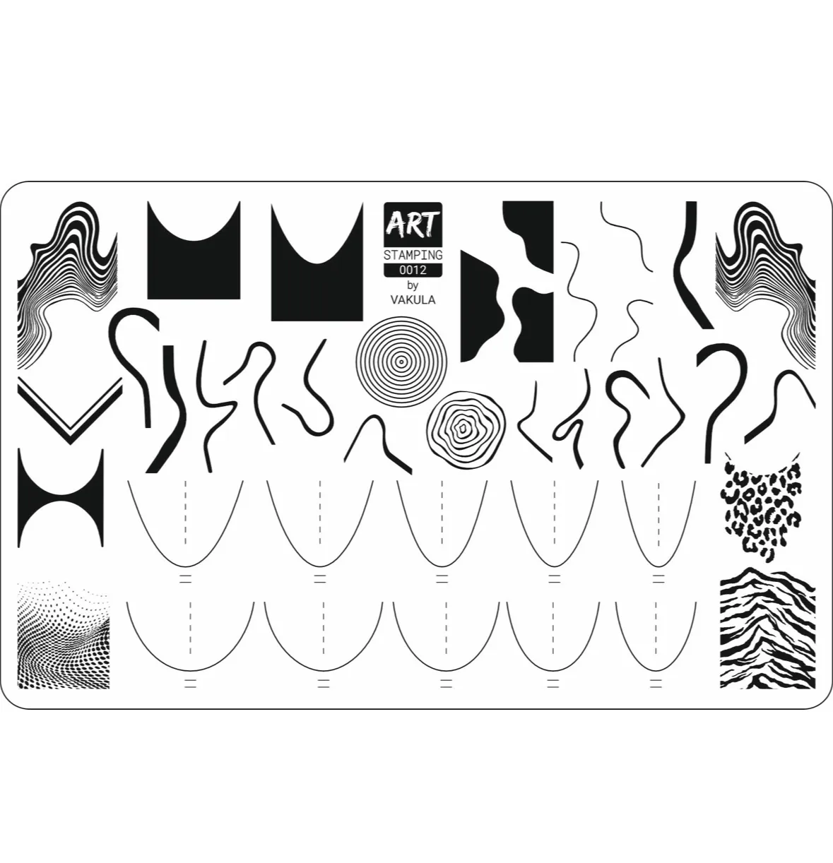 Пластина для стемпинга Art Stamping №0012
