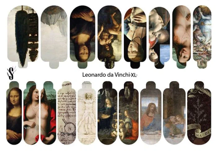 Стикеры Stickersspace на липкой основе Leonardo da Vinci XL