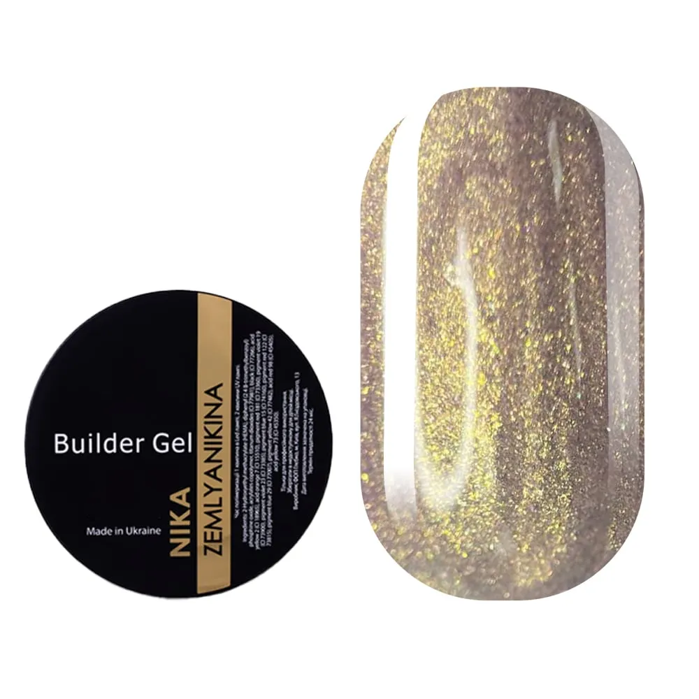 Гель для нарощування Nika Zemlyanikina Builder gel Mermaid №02, 15 мл