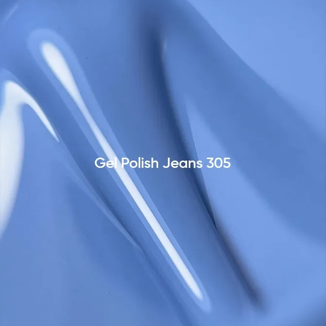 гель лак NAILSOFTHEDAY №305 Jeans — джинсовий, 10 мл