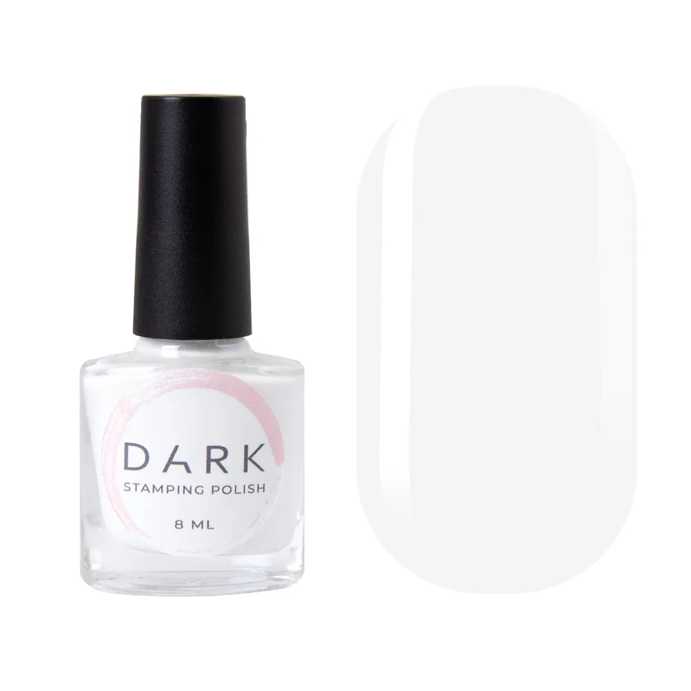 DARK Stamping polish білий №02 , 8 ml