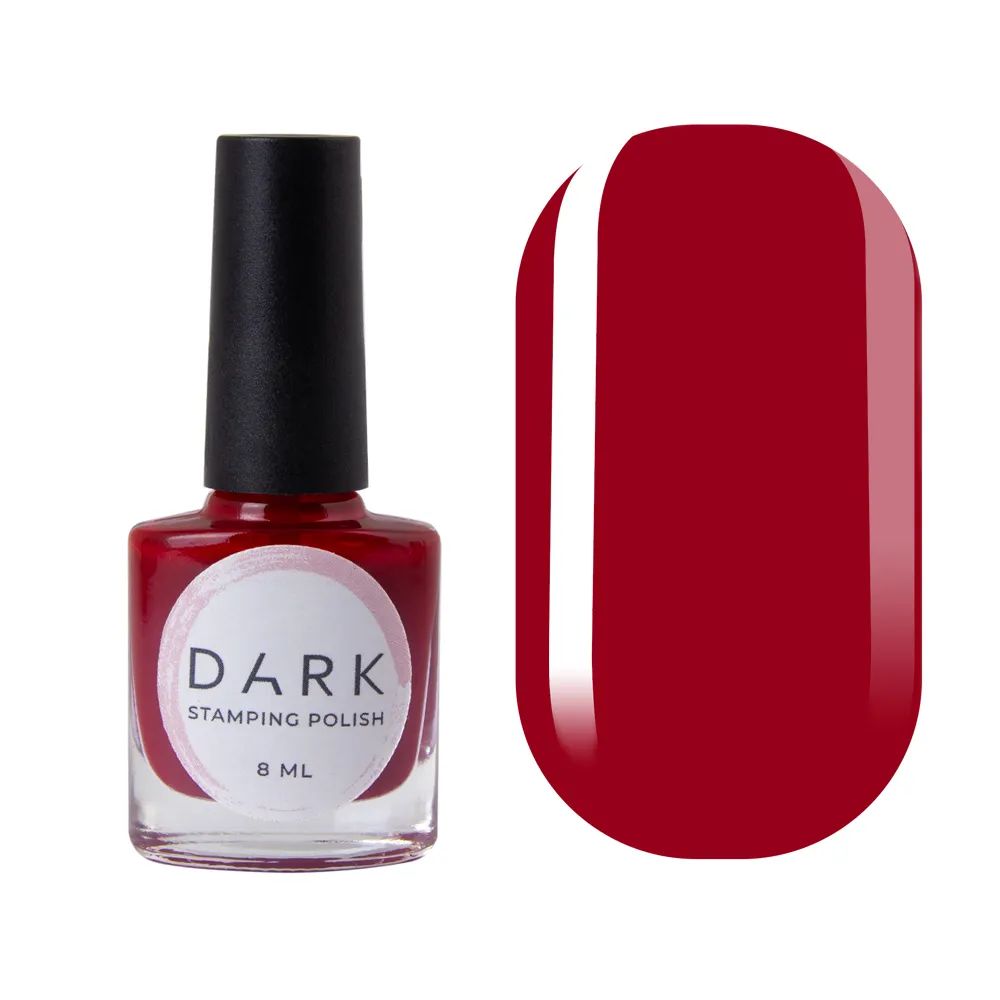 DARK Stamping polish №06, красный, 10 мл
