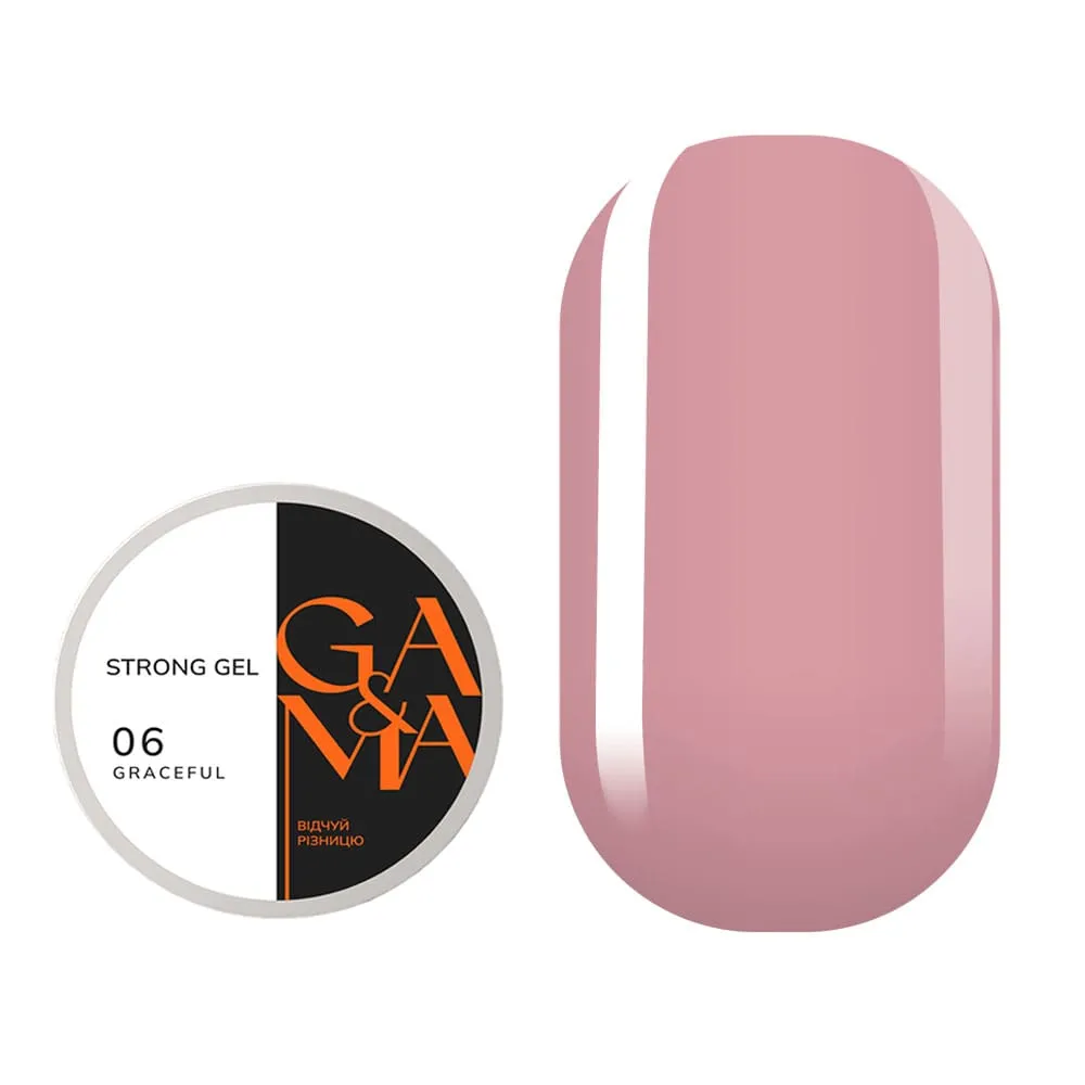 Гель GÉMELY ex GA&MA Strong gel №6 Graceful, 30 мл