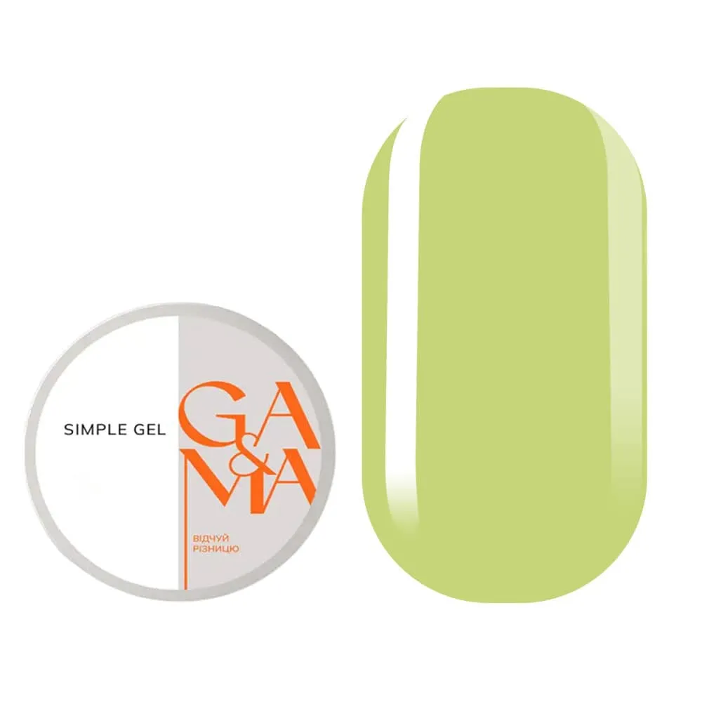 Гель GÉMELY ex GA&MA Simple gel №40 Jelly Baby, 15 мл