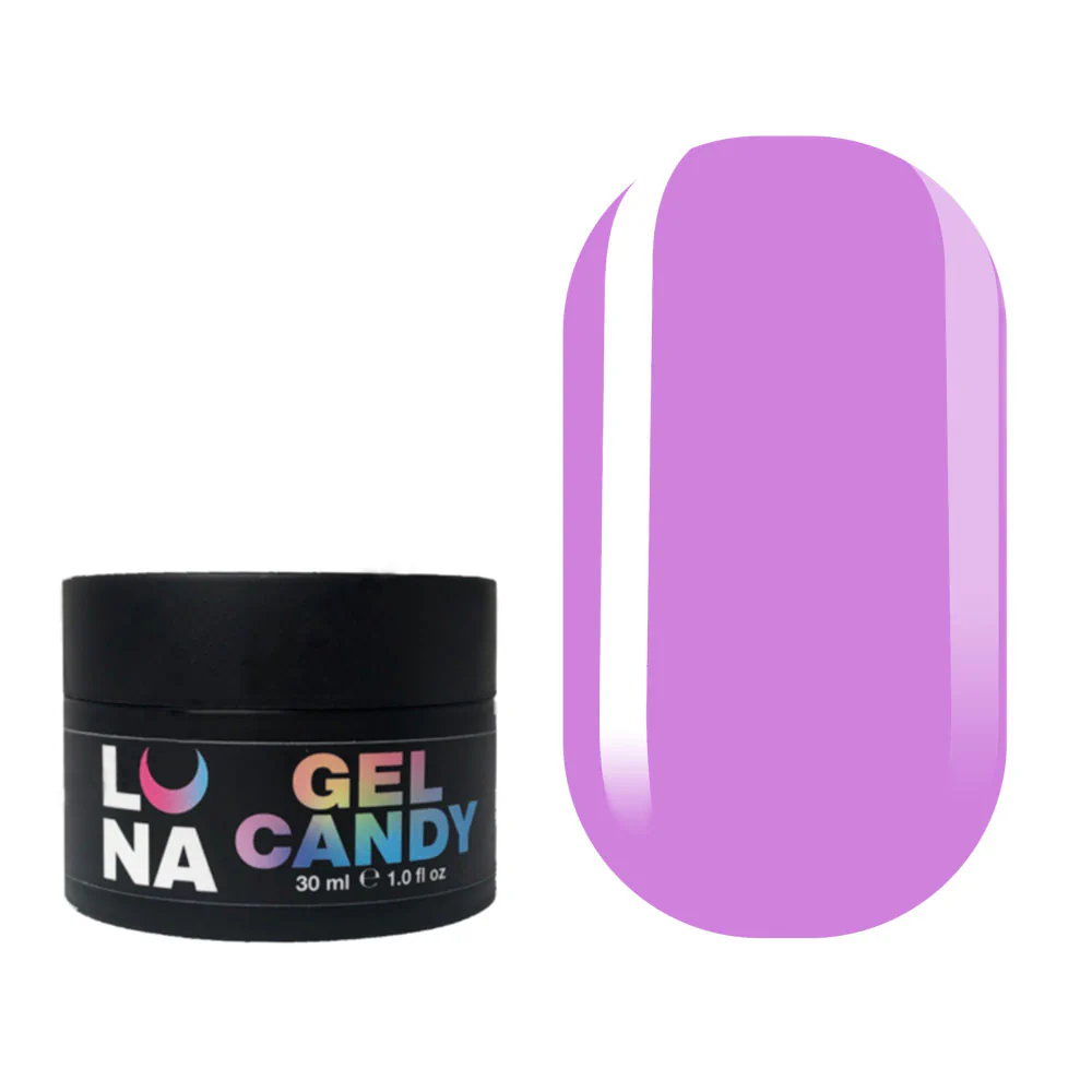 LUNA Candy gel 6, камуфлирующий гель, нежный лиловый, 30 мл