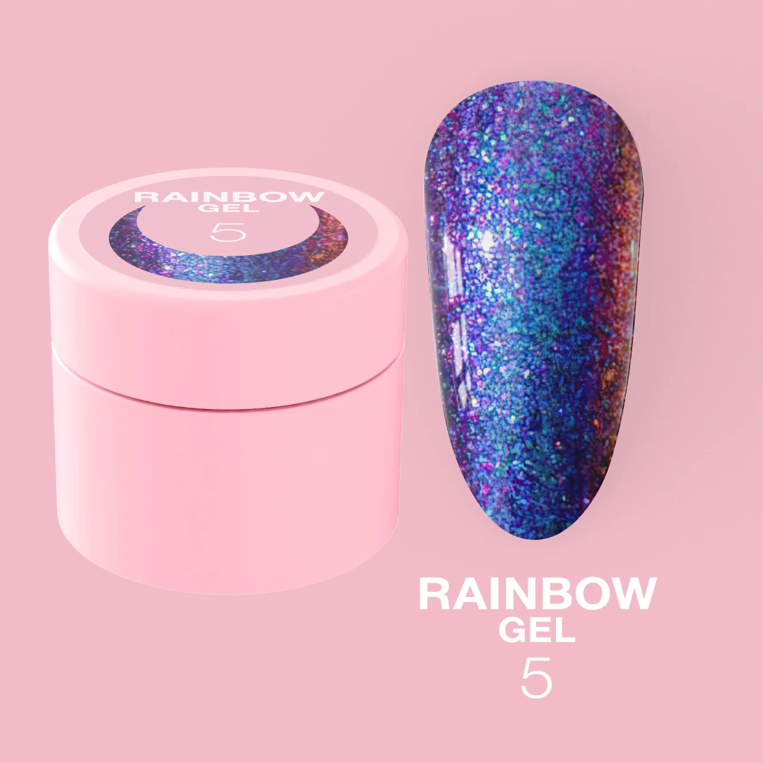 Гель-гліттер LUNA Rainbow Gel №5, 5 мл