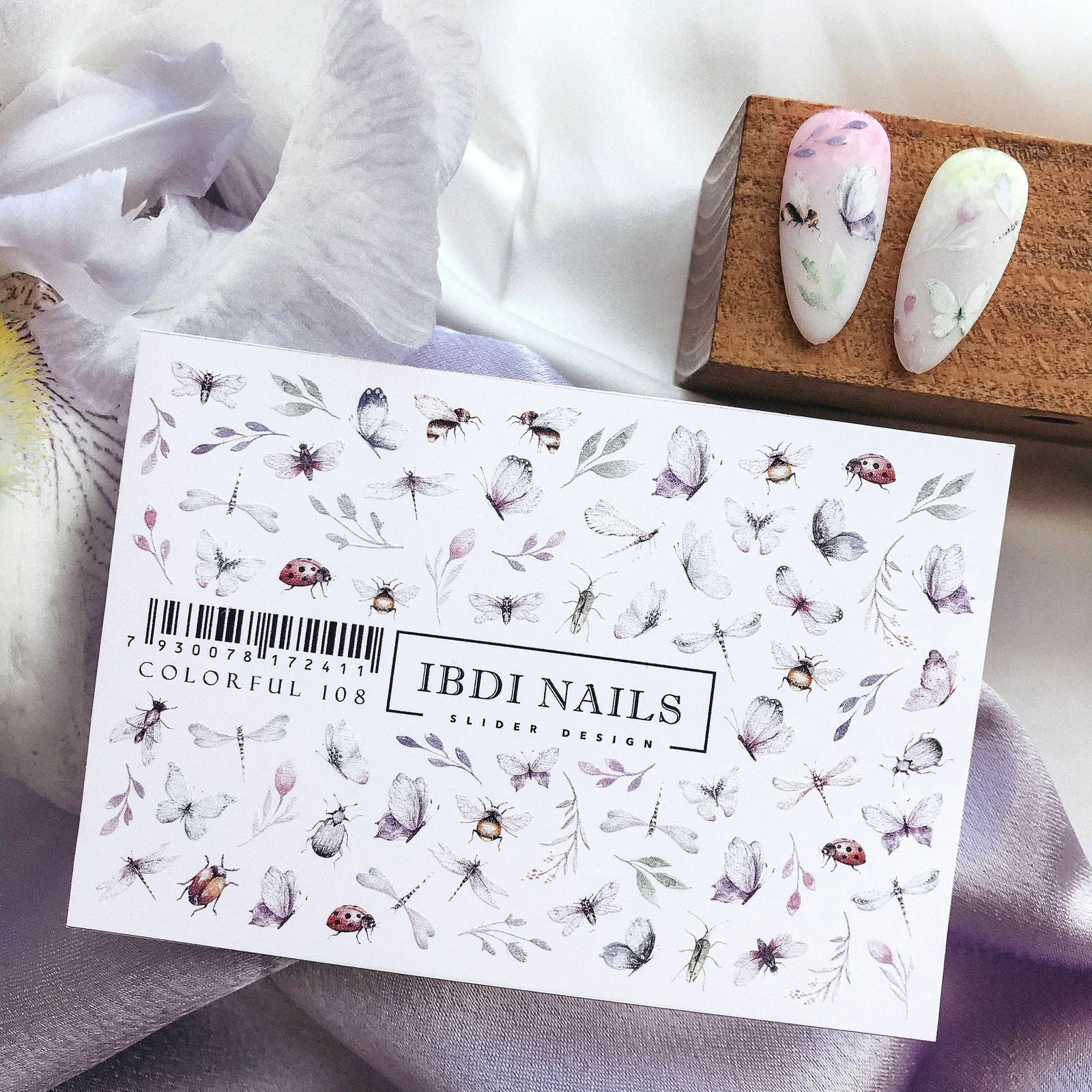 Слайдер-дизайн IBDI NAILS COLORFUL №108