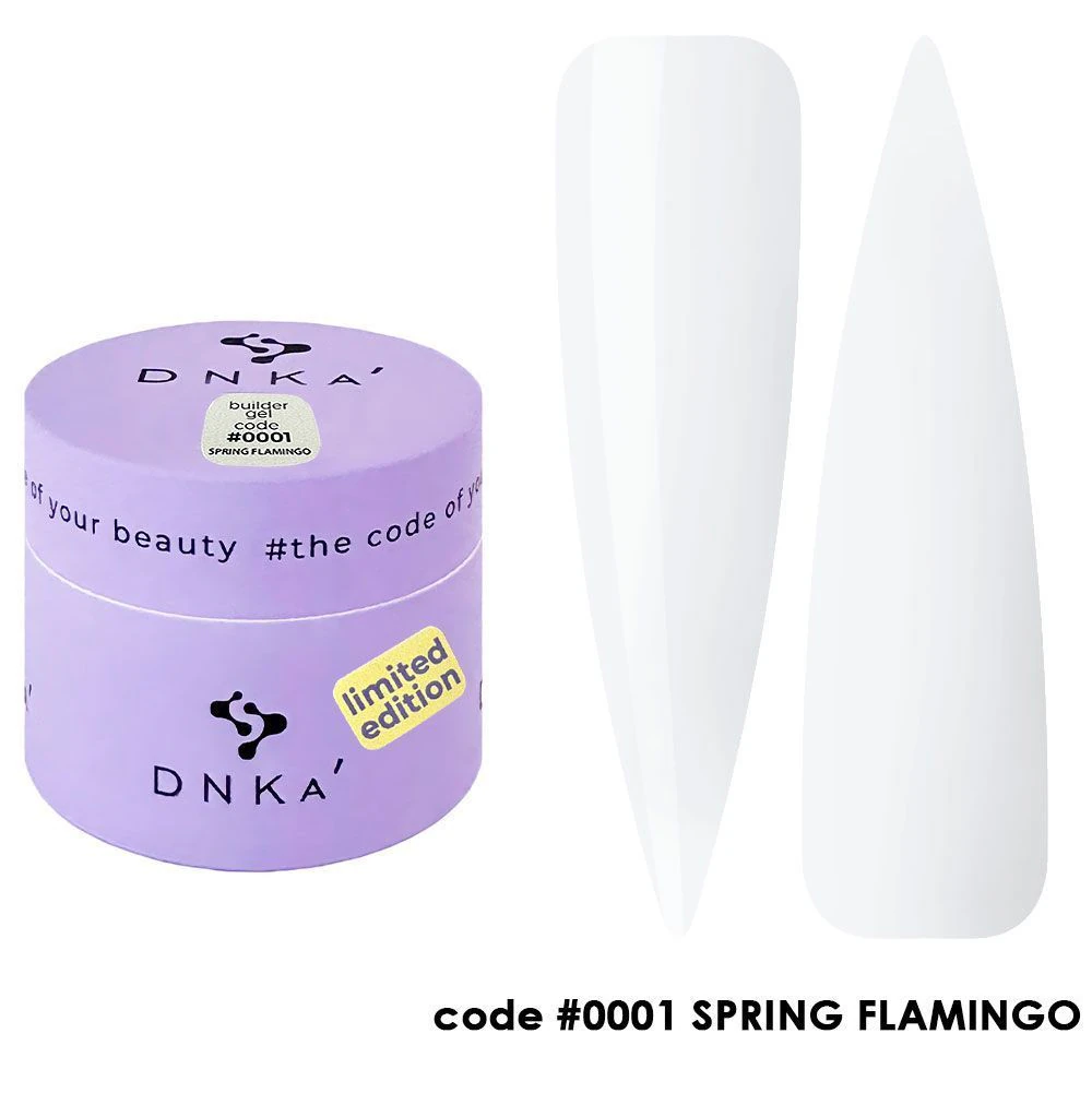 Гель DNKa Builder №1 Spring Flamingo, 15 мл
