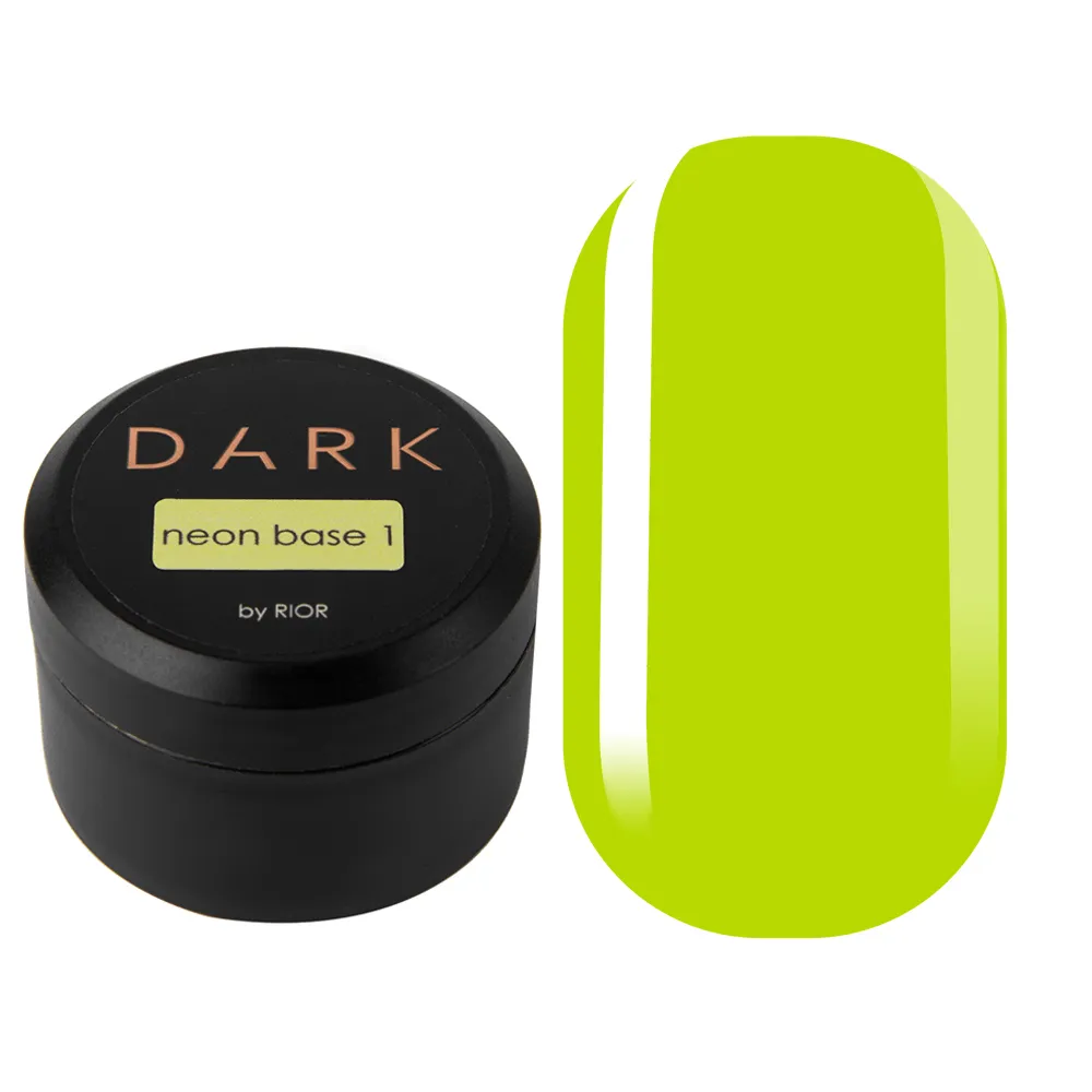 DARK neon base №1 жовтий, 15 мл, без пензля