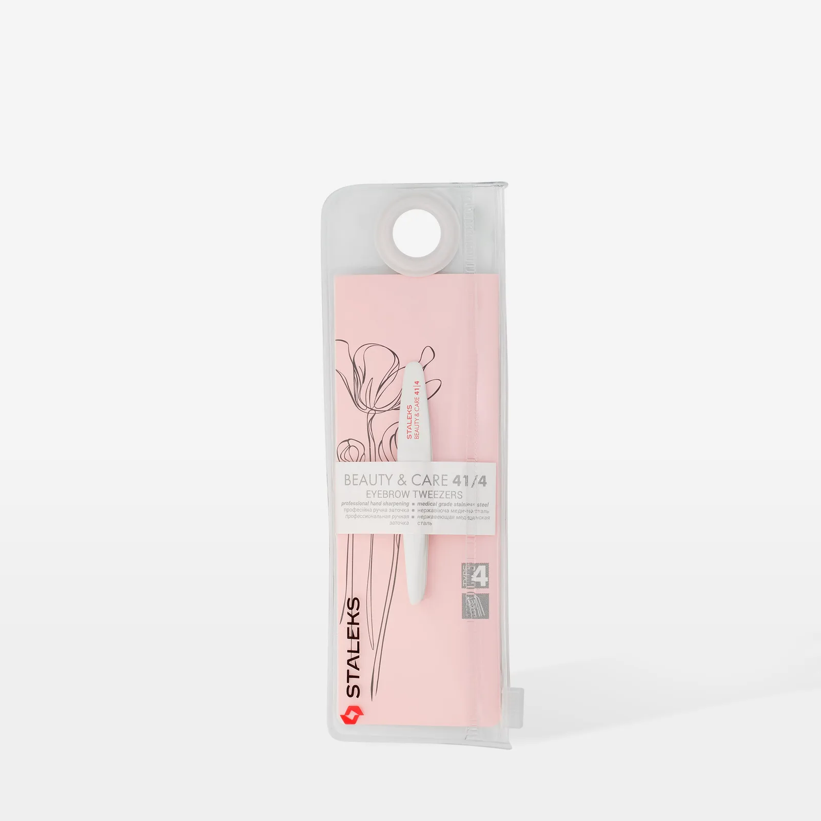 Пінцет для брів Staleks Beauty & Care 41 TYPE 4, (TBC-41/4)