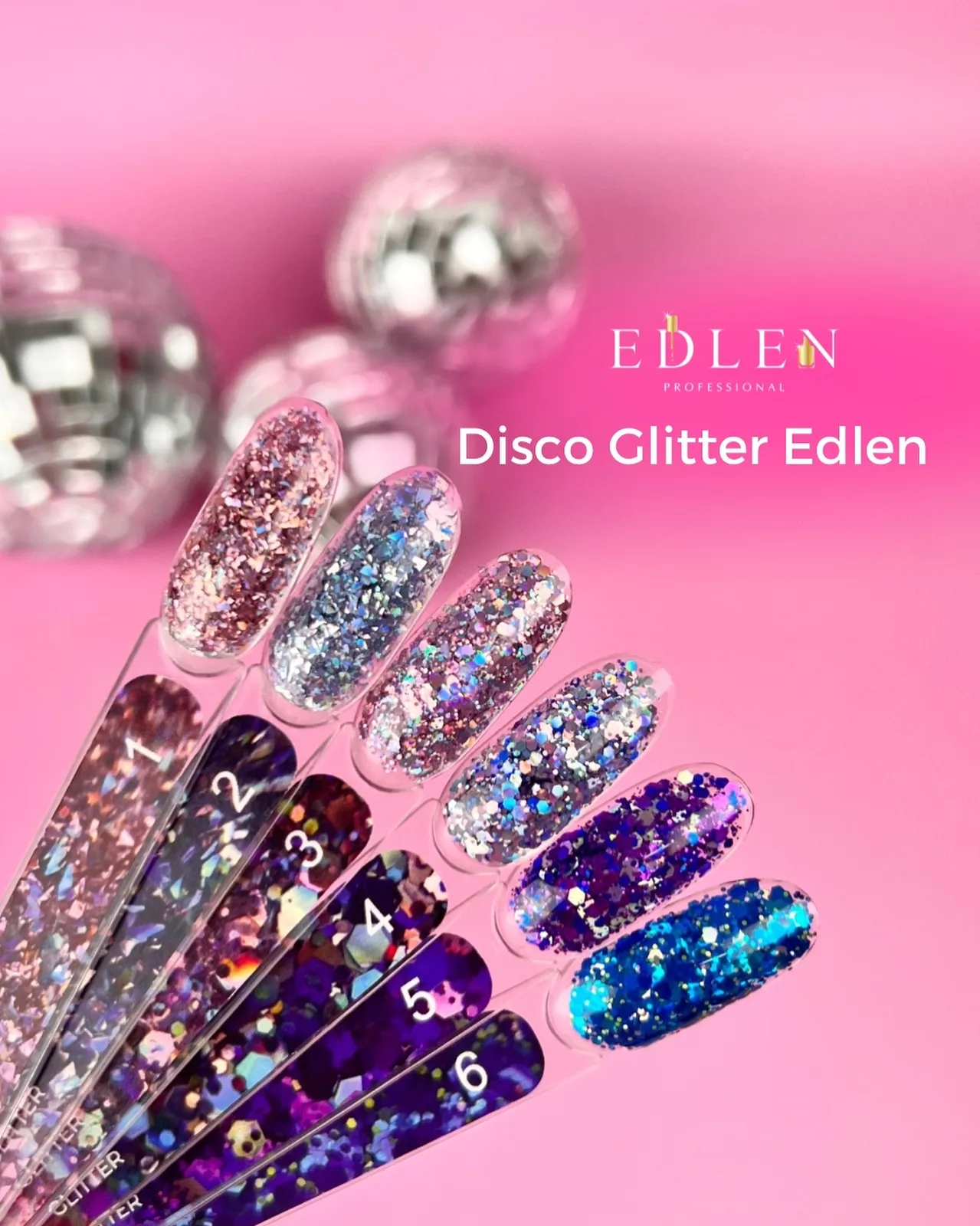 Edlen Disco Glitter №2, 5 мл
