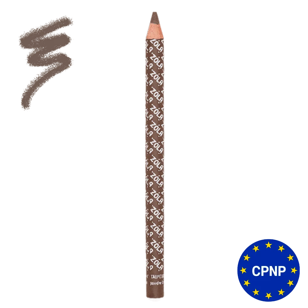 Карандаш для бровей ZOLA Powder Brow Pencil Taupe Brown пудровый, серо-коричневый