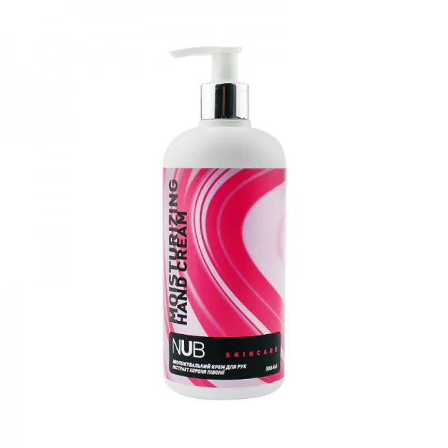 Крем для рук NUB зволожуючий Hand Cream Moisturizing, півонія, 500 мл