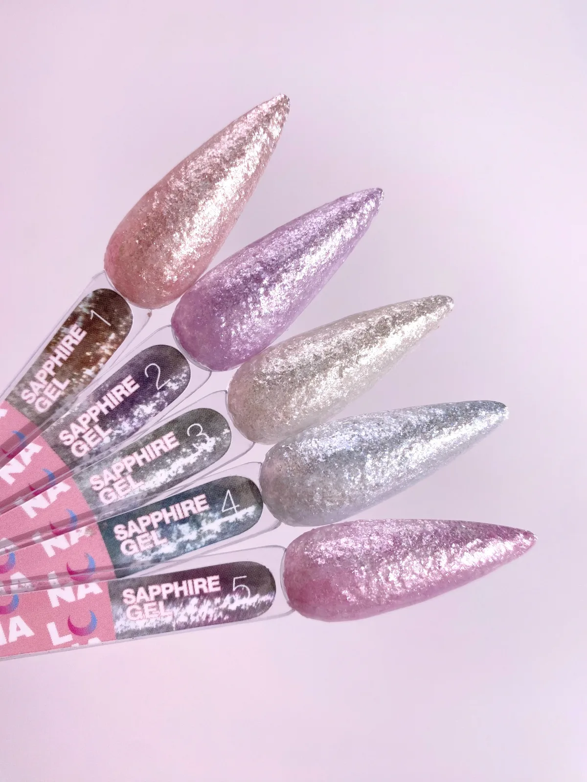 Блестки для ногтей LUNA Sapphire Gel №2, 5 мл
