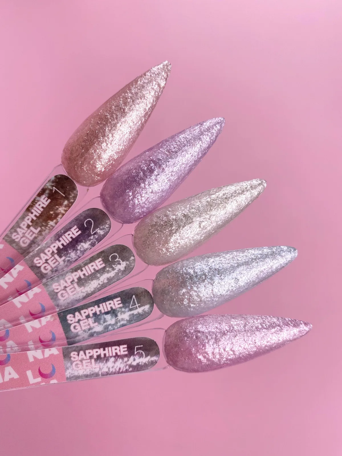 Блестки для ногтей LUNA Sapphire Gel №2, 5 мл