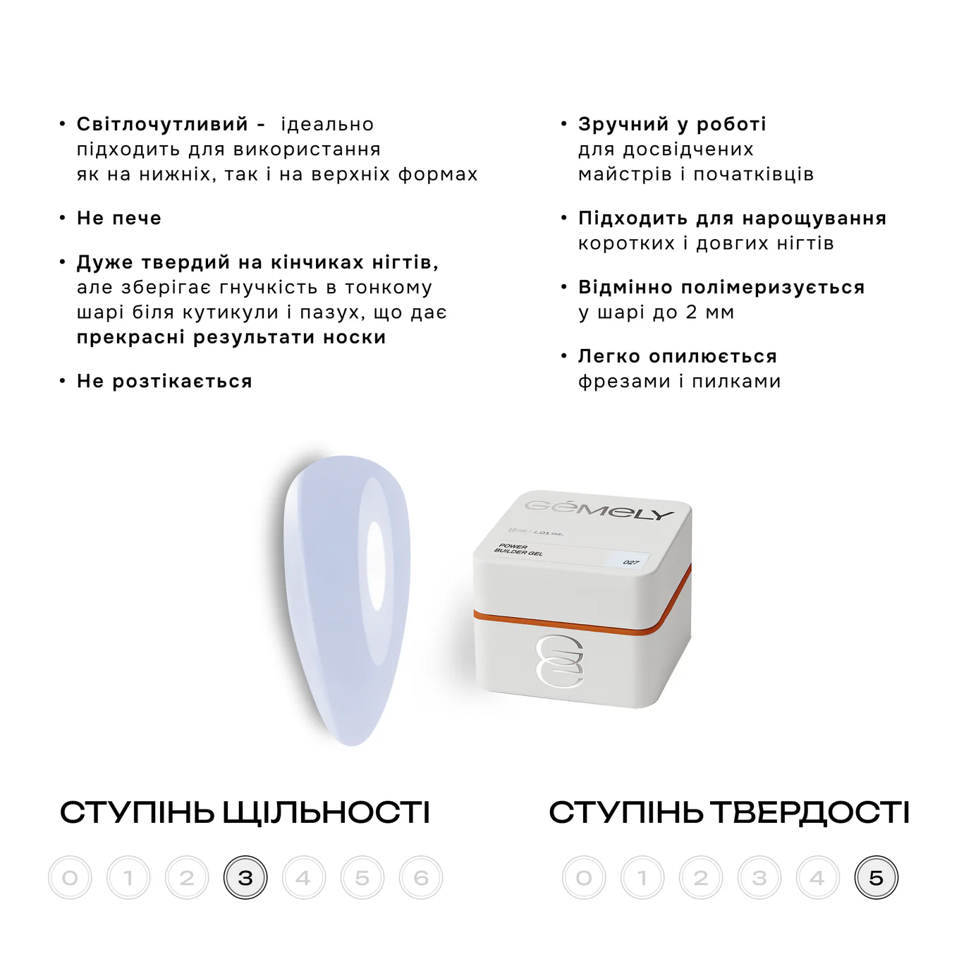 Гель GÉMELY ex GA&MA Power Builder Gel №027, 30 мл