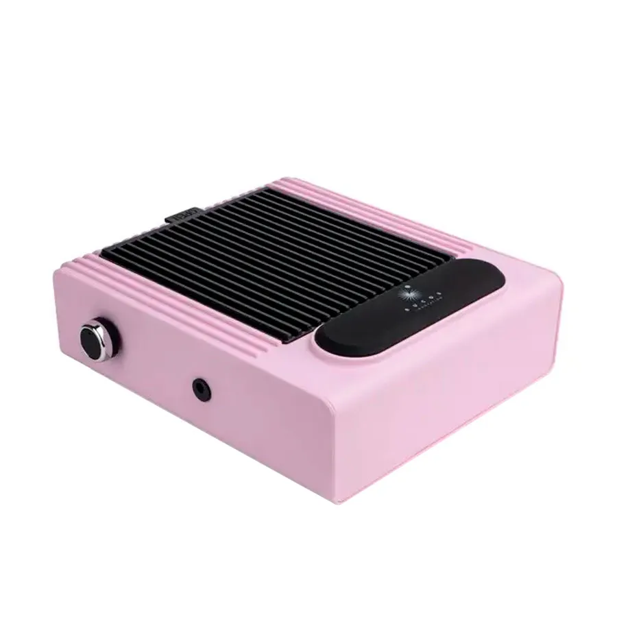 Вытяжка для маникюра BUCOS CYCLONE V1 на 100W с НЕРА фильтром, розовая