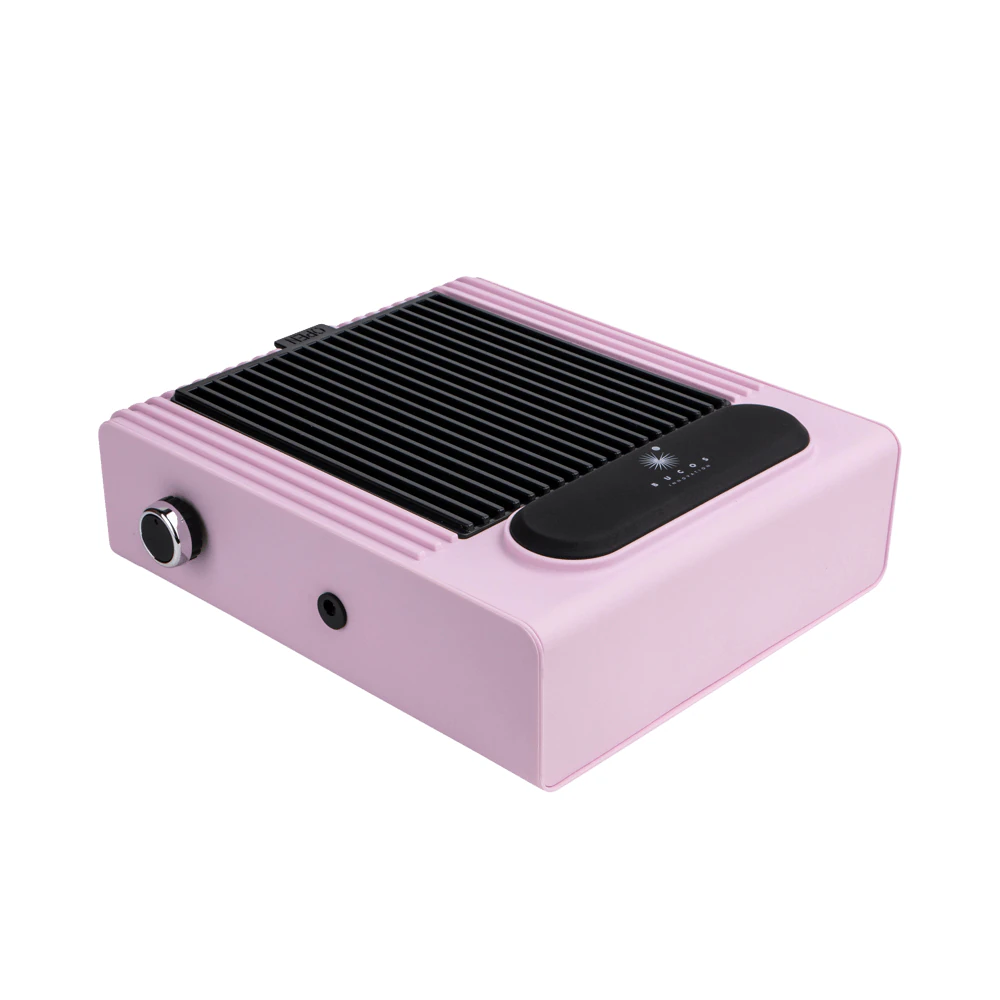 Витяжка для манікюру BUCOS CYCLONE V1 на 100W з фільтром НЕРА, рожева