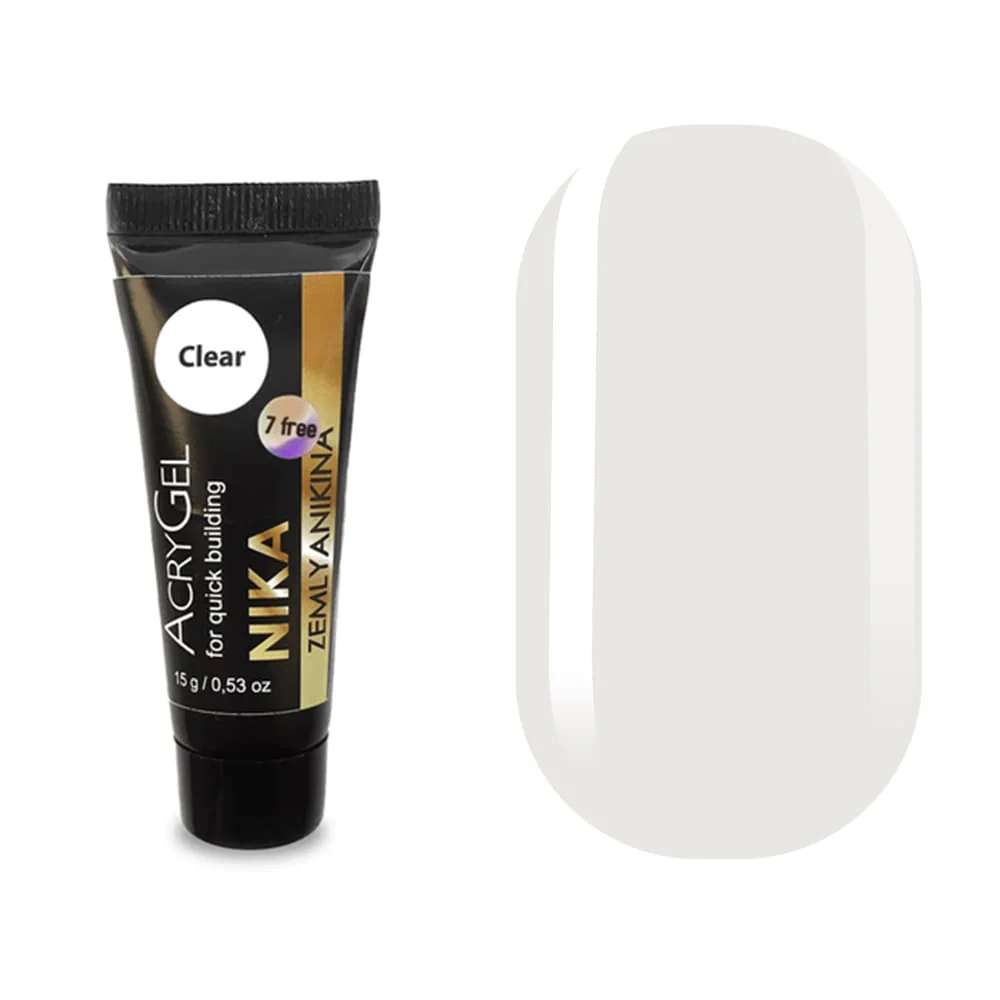 AcryGel Nika Zemlyanikina Clear, 15 мл