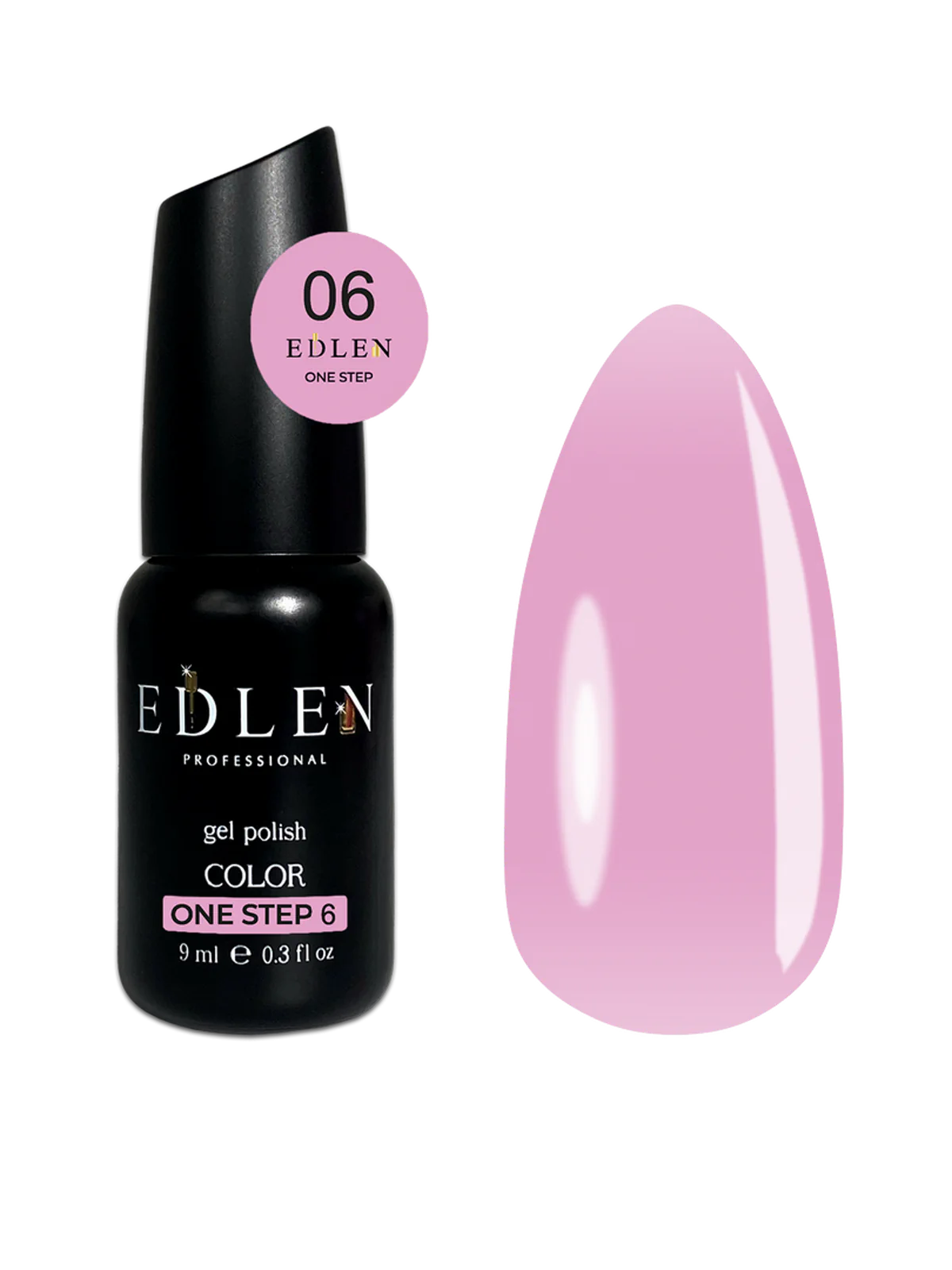 Однофазный гель-лак Edlen One Step, №06, 9 мл